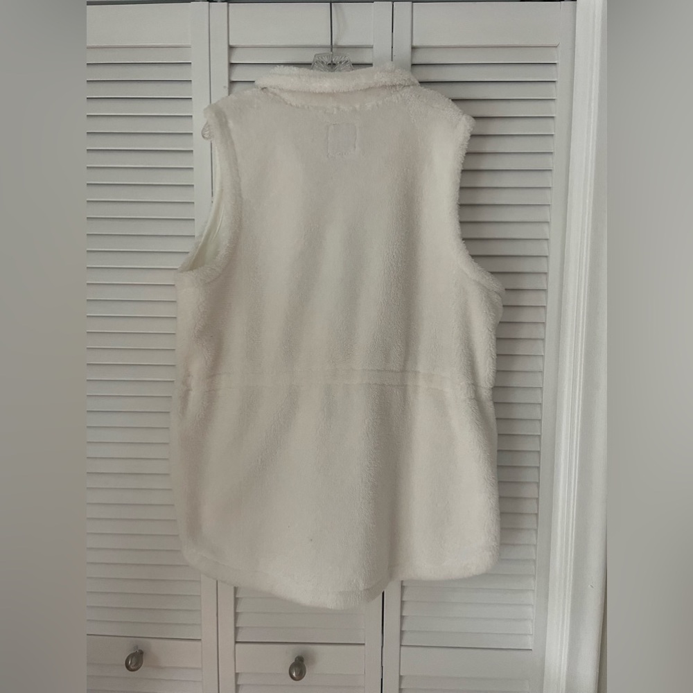 Tommy Bahama White cozy casual plush fleece vest NWT layering sz XL sale - Picture 3 of 6